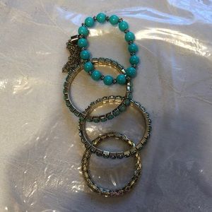 4 brand new stretchable bracelet